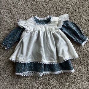 Vintage Floral Long Sleeve Baby Dress